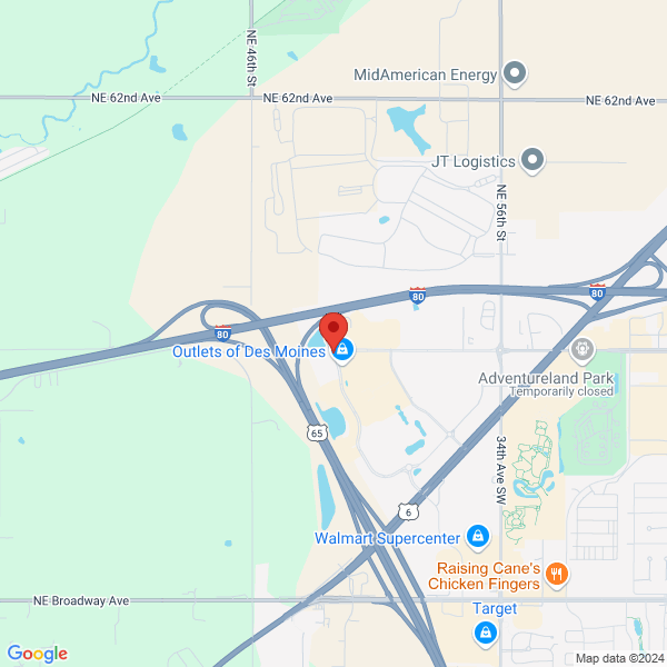 map of the area